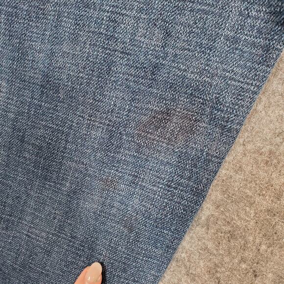 Levi's Jeans Mens 34x28 (36x30 Tag) 501 Button Fly Dark Wash Straight Leg Denim - Picture 7 of 13